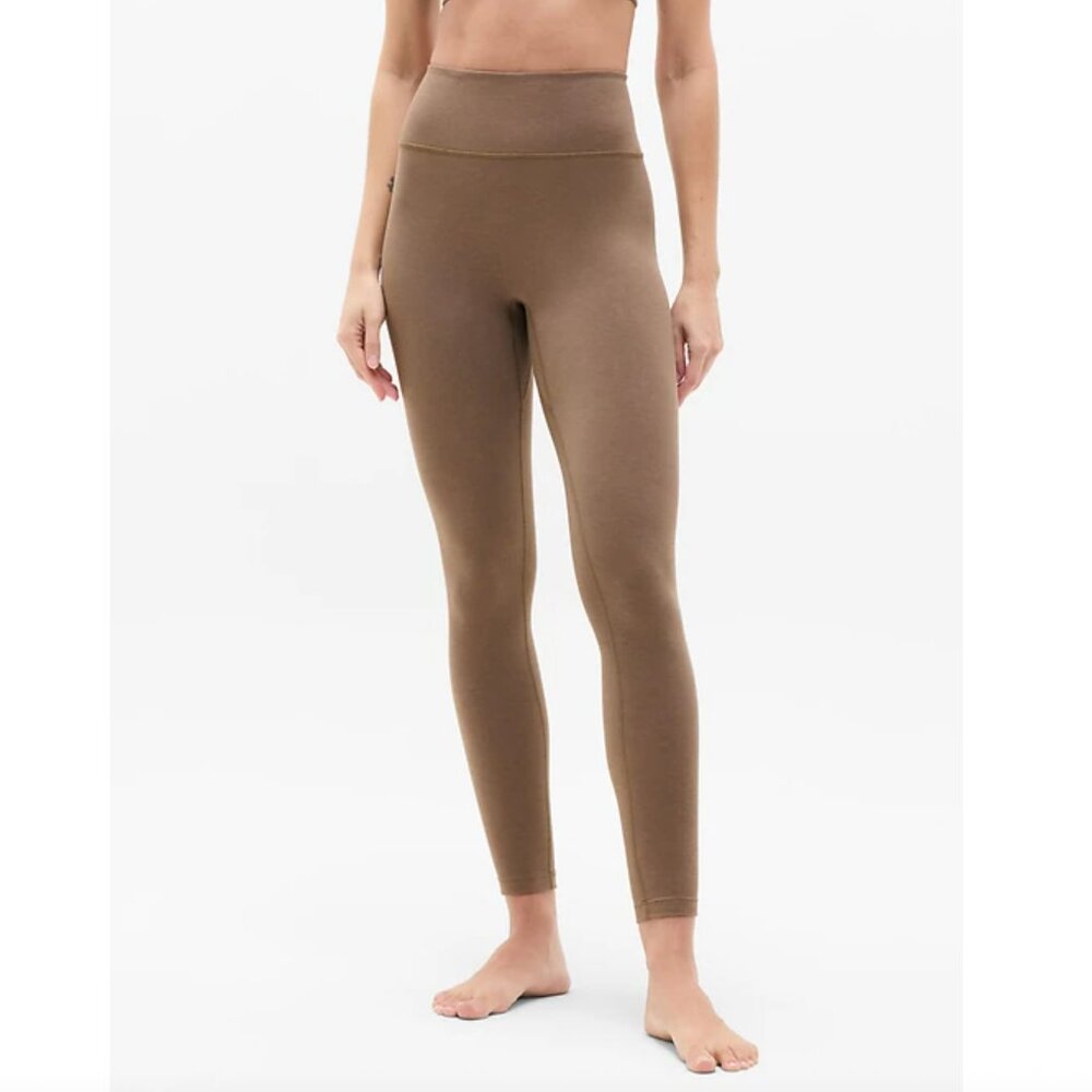 S, M, L, XL ATHLETA Intuition Ultra High Rise Cotton Brown Tan Clay Leggings NWT